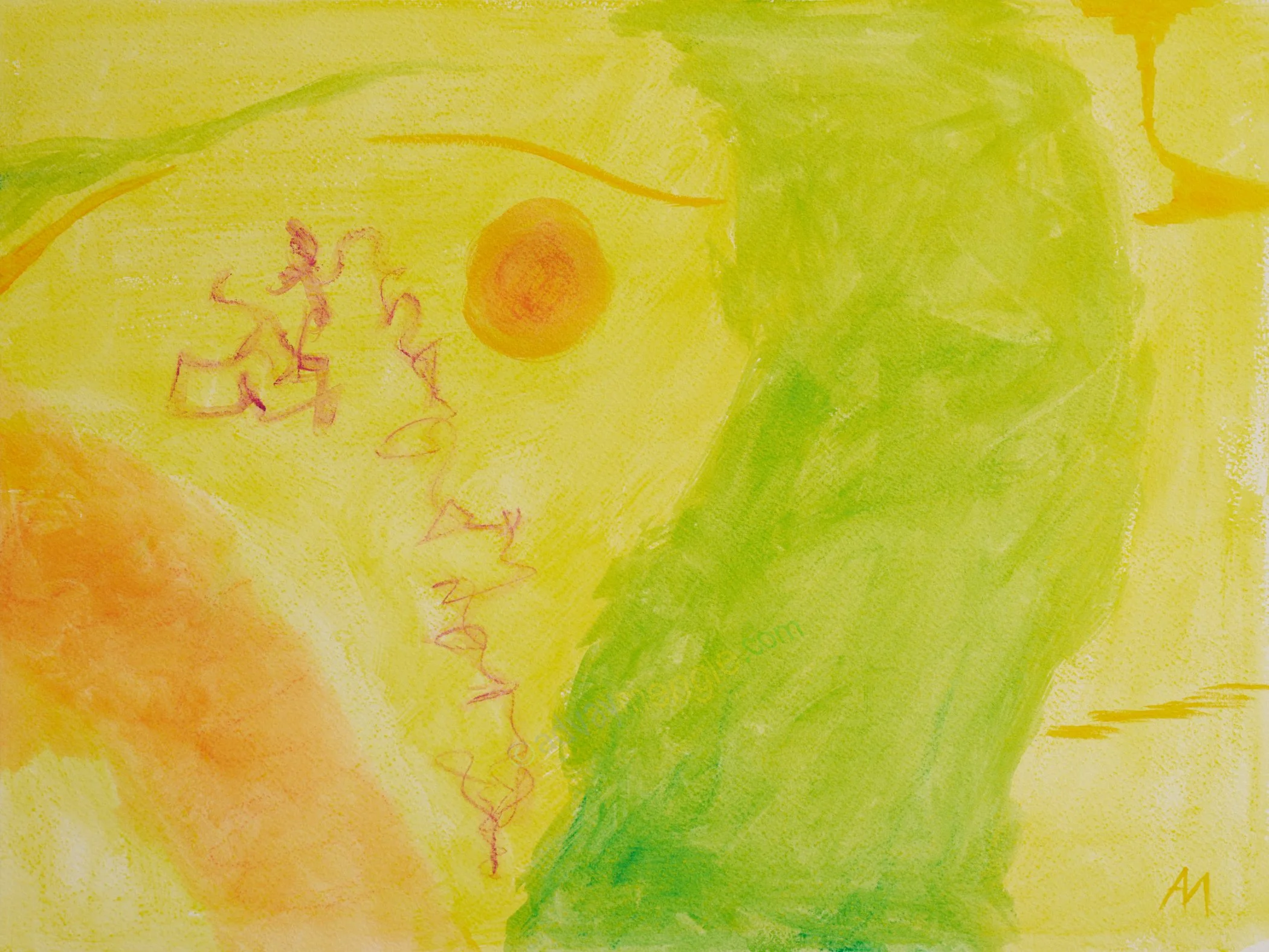 Meditation,+Yellow+IX+-+